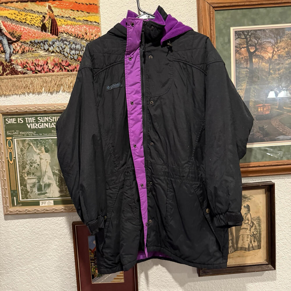 Vintage 90s‎ Columbia Reversible Fleece Lined Women’s Ski Jacket Size Medium